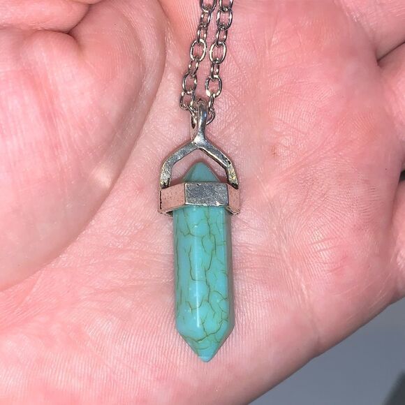 Turquoise Style Stone Popular Necklace (T2) - Picture 3 of 4